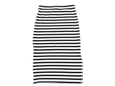 Kids ONLY cloud dancer/black stribet nederdel